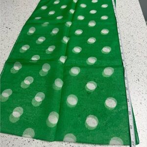 Green Polka Dot Scarf- retro